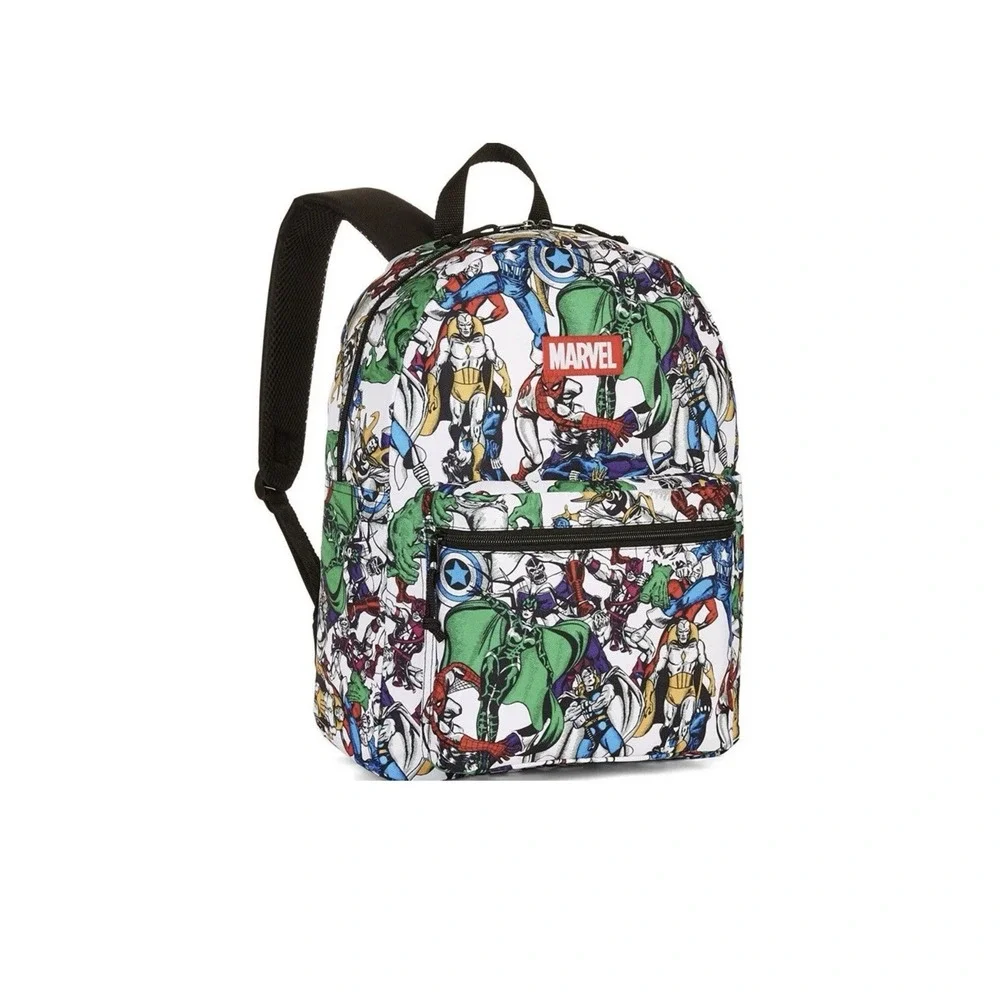 Marvel Avengers Backpack Super Hero All-Over Comic Print 16
